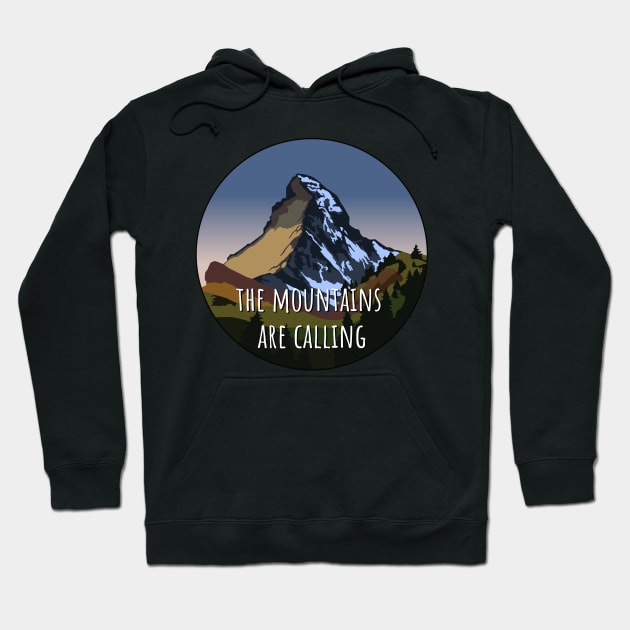 Hiking in the mountains Hoodie by art object